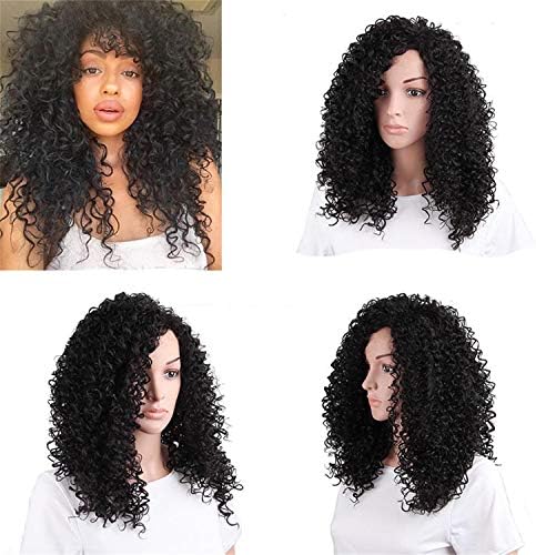 Andongnywell Uzun Afrika Dalga Dantel ön Peruk Yoğunluk İnsan Saç Peruk Saç Çizgisi Peruk Siyah Kadınlar ıçin