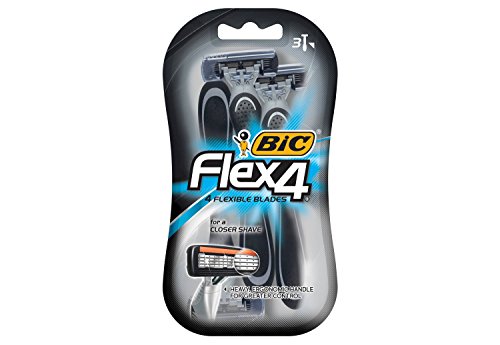 Bıc Bıc Flex 4 Tek Kullanımlık Tıraş Makinesi, her biri 3 (2'li Paket)