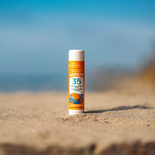 Porsuk SPF 35 Çocuk Mineral Güneş Koruyucu Yüz Çubuğu-Resif Dostu Geniş Spektrumlu Suya Dayanıklı Çinko Oksitli Çocuk Güneş Kremi-Mandalina