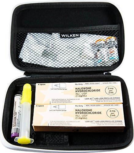 Opioid Doz Aşımı ve Narcan Kitleri için Nalokson Kılıfı / Özel Tasarlanmış Hardshell Kılıfı, Naloksonun Tüm Formülasyonlarını