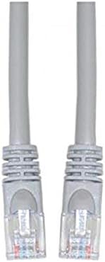 Offex Cat5e Ethernet Yama Kablosu, Takılmayan/Kalıplanmış Önyükleme, 5 Ayak, Gri (OF-10X6-02105)