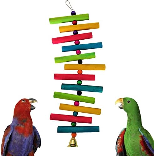 EDGOO Kuş çiğneme oyuncağı Renkli Papağan çiğneme oyuncağı Kuş Amerika Papağanı Afrika Griler Kakadu Muhabbet Kuşları Parakeet