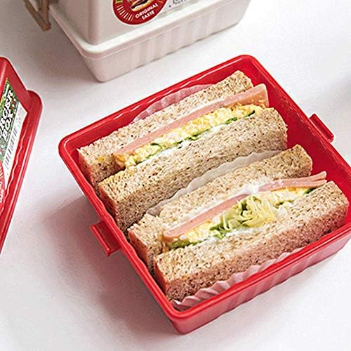 BOLLAER Sandviç Bento Kutusu, 2 Paket Çocuk Bento Kutusu, Çocuk Çocuk Öğle Yemeği Kutusu, Mikrodalga / Dondurucu / Bulaşık Makinesinde