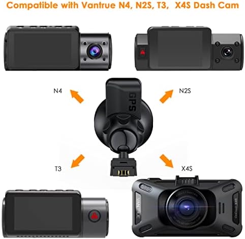 Vantrue N4, N2S, X4S, T3 Çizgi Kam GPS Alıcı Modülü Tipi C USB Bağlantı Noktası Araç Vantuz Montaj için Windows ve Mac