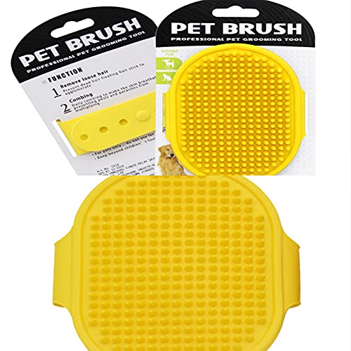Pet Banyo Fırçası Köpek Temizleme Fırçası Lastik Eldiven Pet Banyo Fırçası Pet Malzemeleri (黑色)