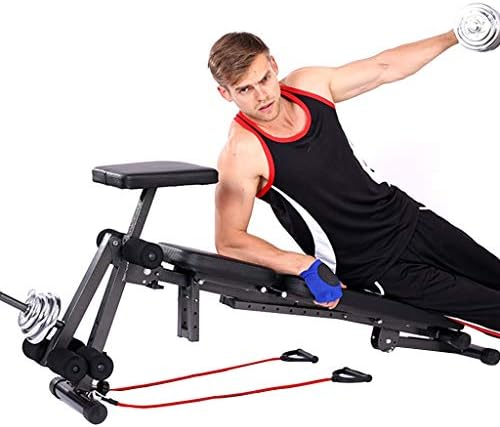 GLVSZ Home Gym Ayarlanabilir Ağırlık Tezgahı Egzersiz Tezgahı, Mosunx Ayarlanabilir Sit Up Eğim Abs Tezgahları Düz Sinek Ağırlık