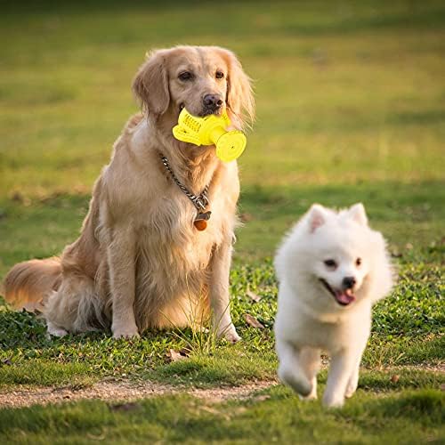 Agresif Çiğneyiciler için Köpek Çiğneme Oyuncakları, Orta Büyük Irk için Etkileşimli Gıcırtılı Köpek Oyuncağı, Köpek Diş Temizleme
