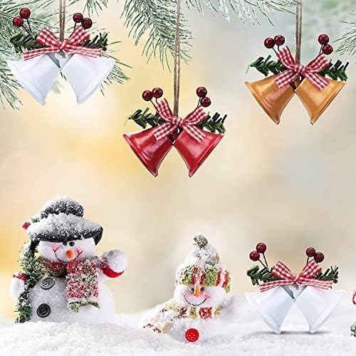 HZYDD Noel Dekorasyon, noel Ağacı Çan Kolye, Berry Kafes Yay ile Noel Zanaat Çan Dekorasyon, noel Ağacı Pencere ve Kapı Parti