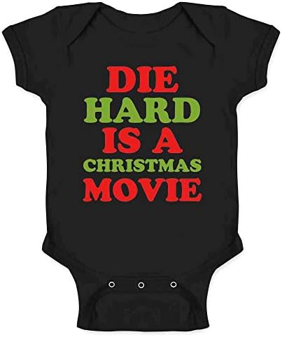 Pop Konuları Die Hard Bir Noel Film Komik Metin Bebek Erkek Bebek Kız Bodysuit
