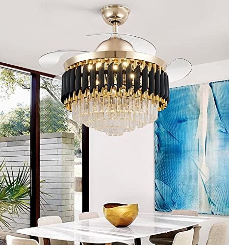 YINGGEXU Fan tavan ışık Modern Lamba Görünmez tavan fanı lambası oturma odası lamba yemek odası yatak odası Fan lambası LED değişken