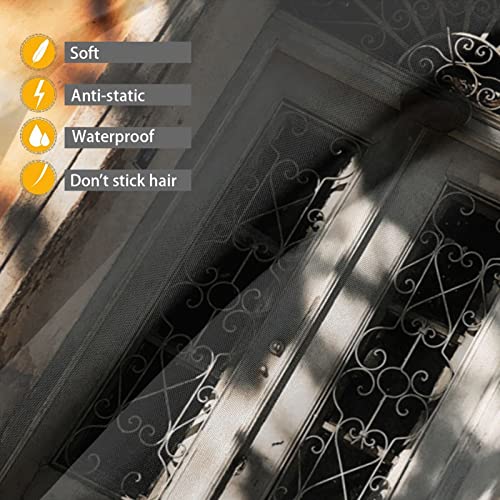 Kahverengi Sarmaşıklar İle beyaz Ahşap Kapı Saç Kesimi Pelerin, Saç Stilisti Profesyonel Salon Cape Saç Kesimi Elbisesi, Kesme