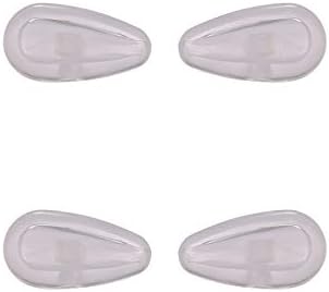NicelyFit Vidalı burun Yastıkları w hava yastığı Oakley Göz camı Gözlük Güneş Gözlüğü Çerçeveleri 15mm x 7mm (Temizle-2 Çift)