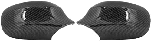 KFıdFran Çifti Yeni Dış Dikiz Aynası Konut Kapı Kanat Ayna Kapağı Kap Karbon Fiber Desen BMW E90 2009-2011 ıçin (Paar neue Außenspiegelgehäuse