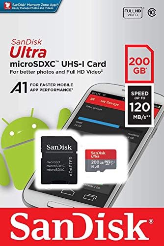 Ultra 200 GB microSDXC Çalışır Samsung Galaxy Win Artı SanFlash ve SanDisk tarafından Doğrulanmış (A1/C10/U1/8 k / 120MBs)