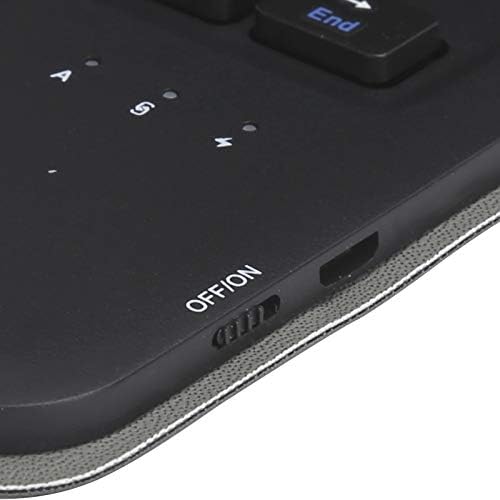 Kablosuz Klavye Kılıfı Seti, Ultra İnce Dokunmatik Yüzey USB Arabirim Bağlantısı Klavye Kılıfı Çıkarılabilir Düğme Klavye Koruyucu