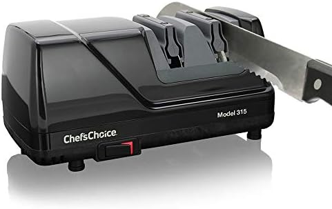 Chef'schoice 315 Düz Kenarlı veya Tırtıklı Bıçaklar için XV Teknolojisine Sahip Çok Yönlü Profesyonel Elmas 15 ve 20 Derece,
