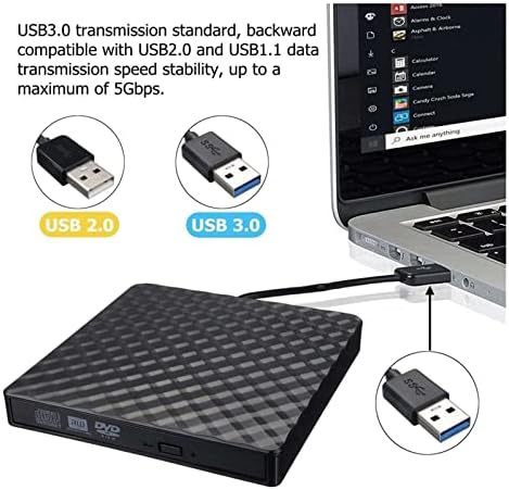 ZEFS -- ESD Taşınabilir DVD Oynatıcı USB 3.0 Harici DVD Yazıcı Yazar Kaydedici DVD RW Optik Sürücü CD / DVD ROM Çalar MACs OS