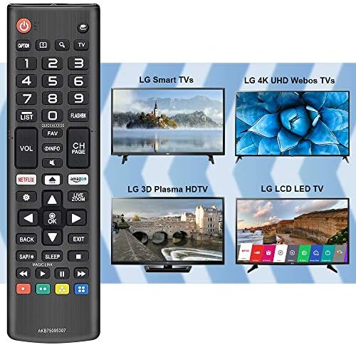 LG Smart Remote ve LG Smart TV için BOMAZ Evrensel Uzaktan Değiştirme, Tüm Modeller LCD LED 3D HDTV OLED UHD Plazma 4K Webos