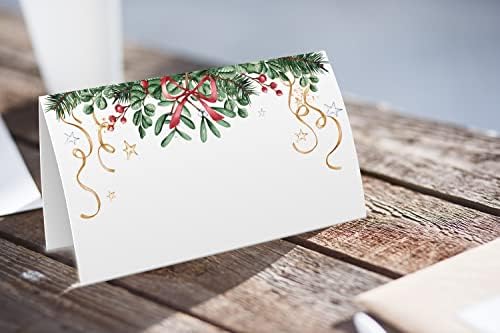 Noel Yemek Çadırı Etiketleri (25 paket) - Noel için Yer Kartları, Masa Yer Kartları-Noel Yer Kartları, Ziyafet masaları, Büfe