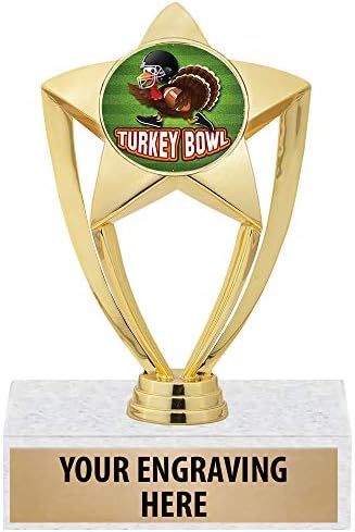 Crown Awards Türkiye Kupası Kupası-6 Altın Yıldız Şükran Günü Futbol Kupaları Prime