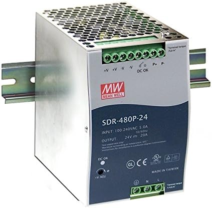 Ortalama Kuyu Orijinal SDR-480P-48 DIN Ray Güç Kaynakları 48 V 10A
