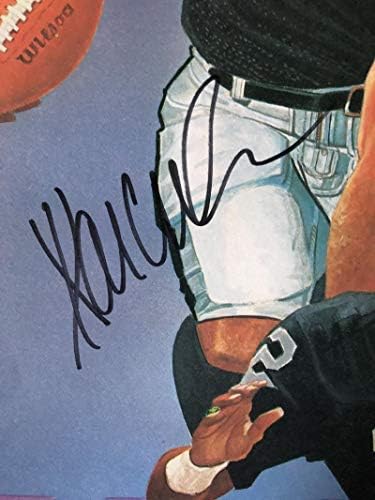 Marcus Allen Raiders Futbol Pro Bowl Poster Baskı NFL İmzalı İmzalı Oto PSA PSA / DNA COA