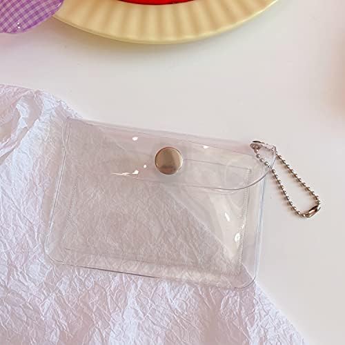 Şık Cüzdan Moda Şeffaf PVC Kadın Kart Durumda Kartvizitlik Erkekler Kredi Kartı Çanta Kımlık Kartı Mini Cüzdan Kız Sikke çanta