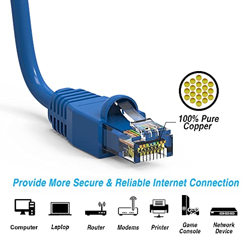 1ft (0.3 M) Cat6A UTP Ethernet Ağ Önyükleme Kablosu 24AWG 1 Feet (0.3 Metre) Gigabit LAN Ağ Kablosu RJ45 Yüksek Hızlı Yama Kablosu,