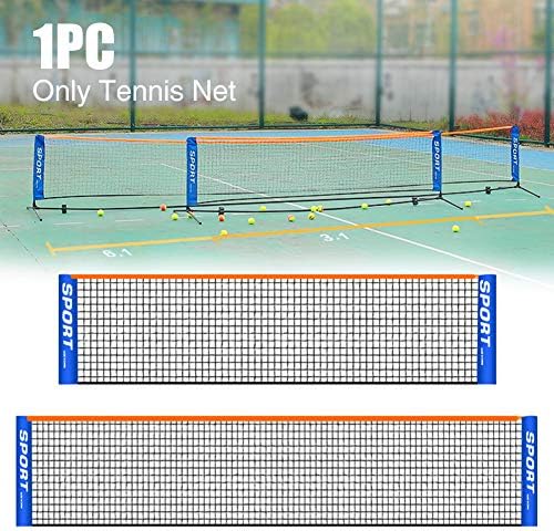 UXELY Spor Badminton Net, Tenis ağı, taşınabilir Katlanabilir Top Net Köy Spor Bahçe Açık Çocuklar Cep tenis ağı(Boyut: 5.1 m)