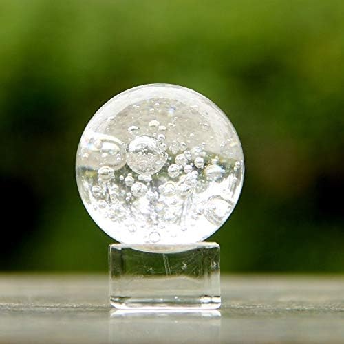 zunruıshop 5/6 cm Kristal Kabarcık Topu Cam Sihirli Küre Ev Dekorasyon Süsler Dekoratif Figürler Minyatür Çeşme Adanmış Top (Renk: