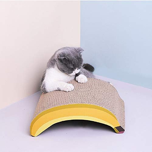 Fuerlun kedi tırmalama pedi Muz Karton Kedi Scratcher Kapalı Kediler için, kedi salıncak yatağı Dayanıklı Kedi tırmalama pedi