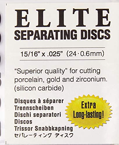 Dedeco 5557 Elite Silisyum Karbür Ayırma Diskleri, 15/16 x 0.025 (25'li Paket)