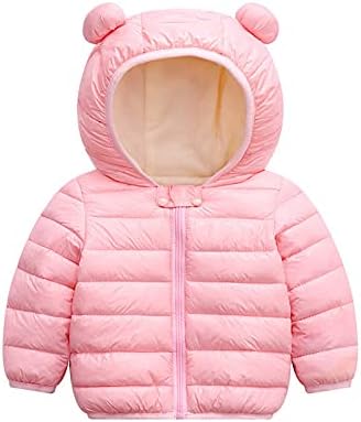 Toddler Bebek Kız Kış Windproof Coat Kapşonlu Sıcak Dış Giyim Ceket Hoddie