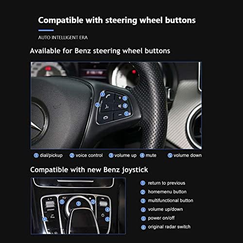 Araba Stereo Android 11 Multimedya Oynatıcı Desteği COMAND sistemi ile Kablosuz Carplay Bölünmüş Ekran Navigasyon için Benz GLK
