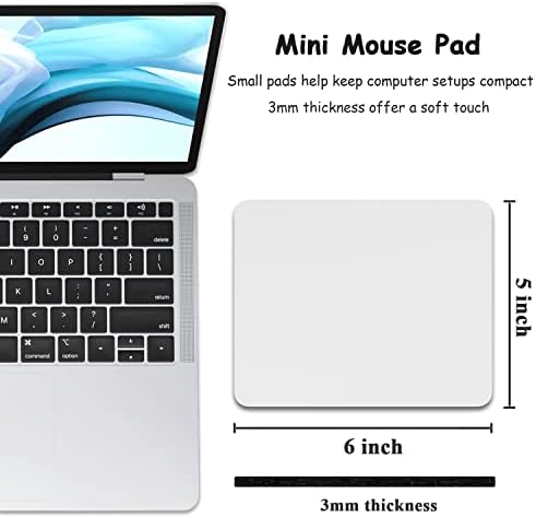 Dapesuom Mouse Pad, Küçük Mouse Pad 5x6 İnç ile Kaymaz Kauçuk Taban, Su Geçirmez Fare Mat, Mini Mouse Pad için Kadın Çocuk Erkek