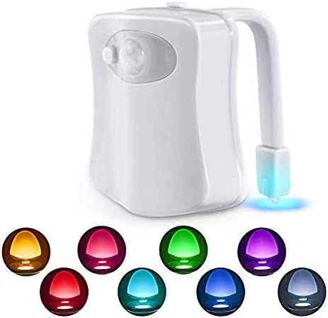 Syart tarafından tuvalet Gece Lambası Hareket Aktif LED ışık 8 Renk Değiştirme Klozet Gece Lambası Banyo Tuvalet için Enerji