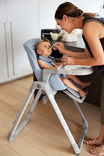 Inglesına Benim zaman Katlanır Cabrio Yüksek Sandalye için Bebek ve Toddler Sandalye ile Çıkarılabilir Tepsi, Biber