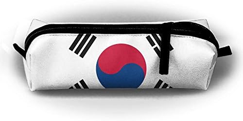 Huitong Shengshi HTSS Güney Kore Bayrağı Kalem Kutusu Kılıfı Kalem Sahipleri Kalem Kalem Casewith Fermuar Kırtasiye Çantası Dikiş