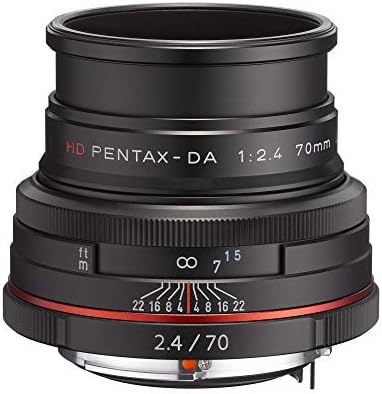 Pentax K-Mount HD DA 70mm f / 2.4 70-70mm Pentax KAF Kameralar için Sabit Lens (Sınırlı Gümüş)