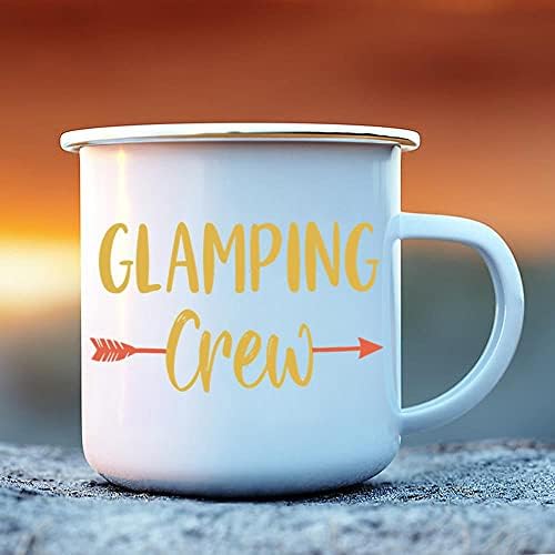 Kamp Kupa-Kahve Kupa Seti - Glamping Ekip Komik Eşleştirme Aile Kızlar Kamp Gezisi