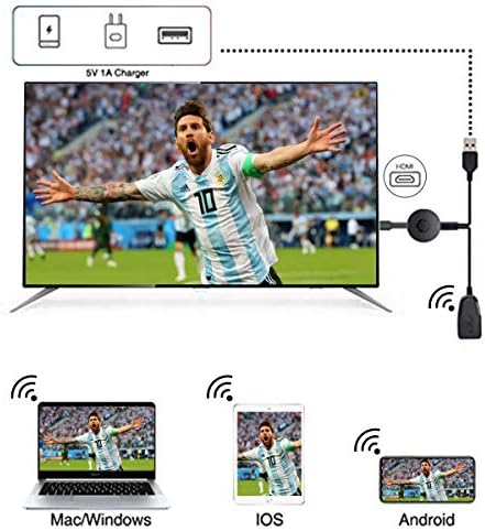 Kablosuz HDMI Ekran Dongle Adaptörü USB 4 K/1080 P WiFi Streaming Video Alıcısı, destek Miracast DLNA Airplay IOS Android Windows