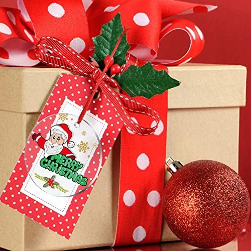 30 Parça 2.75 Inç Akrilik Noel Süs Akrilik Daire Disk Süs DIY Boş Temizle Noel Yuvarlak Akrilik Süs Yapımı için Kurdele ile Noel