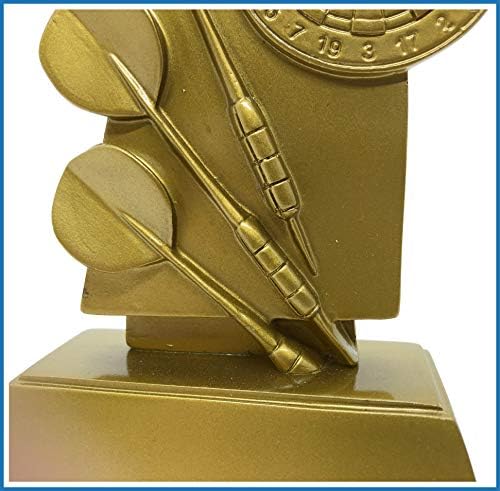Dart Altın Trophy, 5.2 El Boyutu için Uygun Spor Ligi Şampiyonası Sahne Ödülü Ödülü Featuring Detaylı Dart Tasarım ile Altın