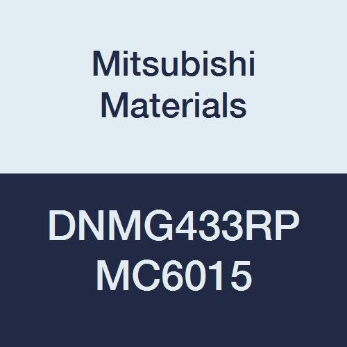 Mitsubishi Malzemeleri DNMG433RP MC6015 Kaplamalı Karbür Delikli DN Tipi Negatif Tornalama Ucu, Eşkenar Dörtgen 55°, 0.5 IC,