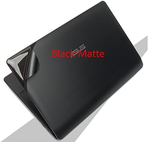 Laptop Siyah Mat Vinil Cilt Sticker Kapak MSI Alpha 15 15.6 Logo Delik Olmadan