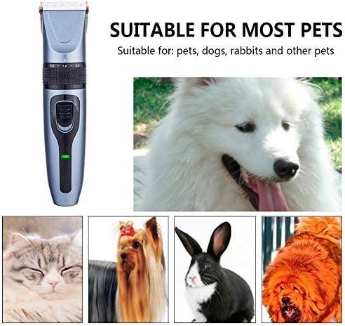 CHLDDHC Profesyonel Akülü Pet Elektrikli Kesme, düşük Gürültü USB Şarj Edilebilir Köpek Giyotin için Köpek ve Kedi Tıraş Kiti