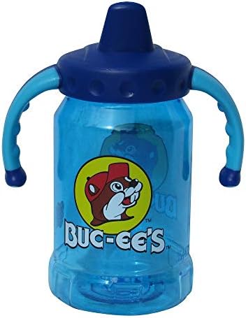 Buc-ee'nin Dökülmeye Karşı Korumalı Kulplu Sippy Kupası, BPA İçermez, 12 Ons-Mavi