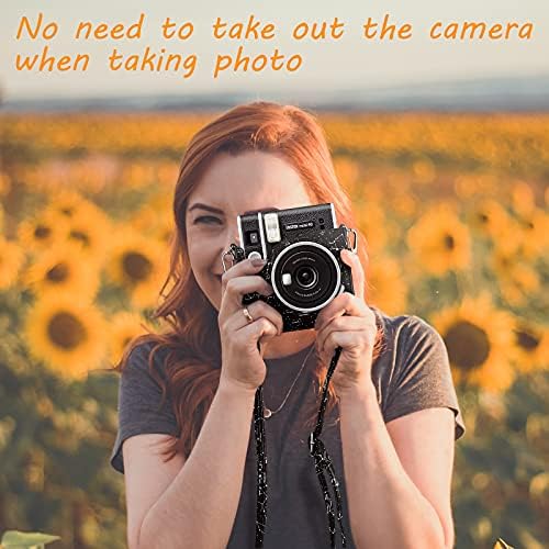 Fujifilm Instax Mini 40 Anında Kamera için Fintie Koruyucu Kılıf-Çıkarılabilir Ayarlanabilir Kayış, Takımyıldızı ile Premium
