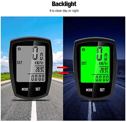 PVC siyah aydınlık dokunmatik ekran Bisiklet Bilgisayar ingilizce Bisiklet Kilometre Bisiklet Aksesuar