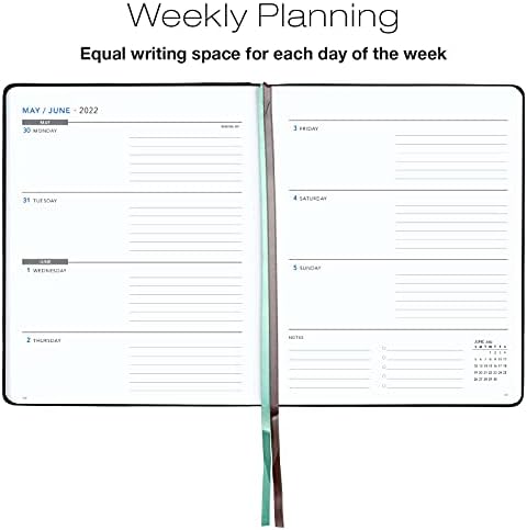 2022 Planlayıcısı: Ekstra Kalın Kağıt 8 x10Kararlı Planlayıcısı ile, 14 Ay (Kasım 2021 İle Aralık 2022) Haftalık Takvim/Haftalık